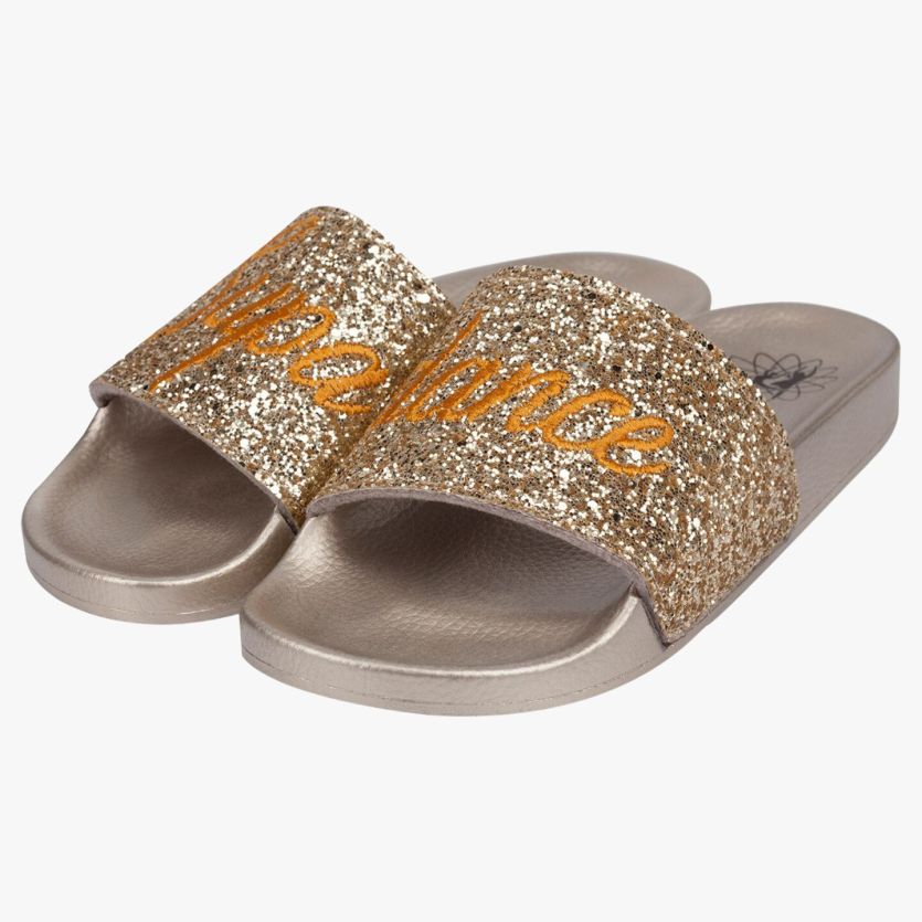 Sparkly slides for store women